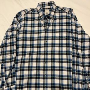 Haupt Long Sleeve Flannel Sport Shirt Button Down